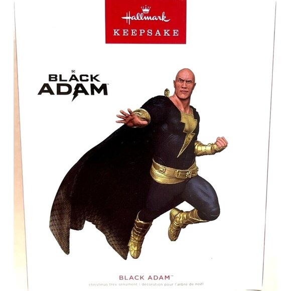 Hallmark Other - Hallmark BLACK ADAM Christmas Ornament Keepsake 2022 DC Comics NIB Holiday Gift